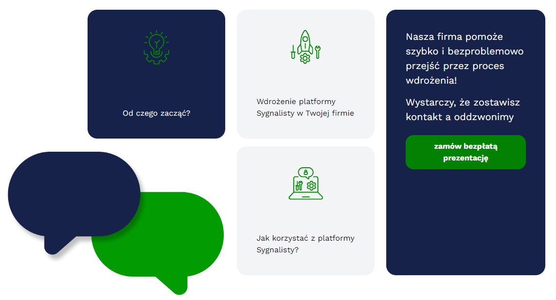 Platforma sygnalisty - zgłaszanie nieprawidłowości